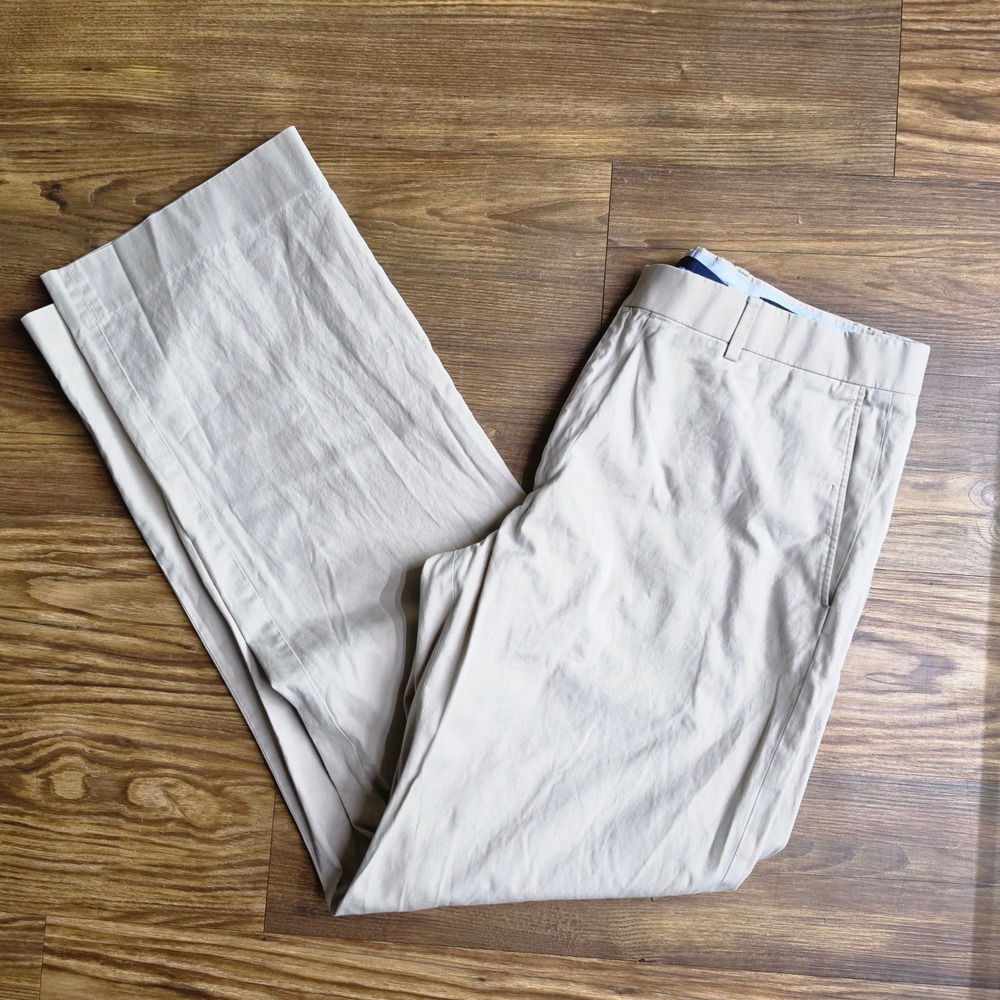 Banana Republic Classic Fit Chino Pants Mens 34x34 Khaki Tan Straight Leg Pants - Picture 6 of 9